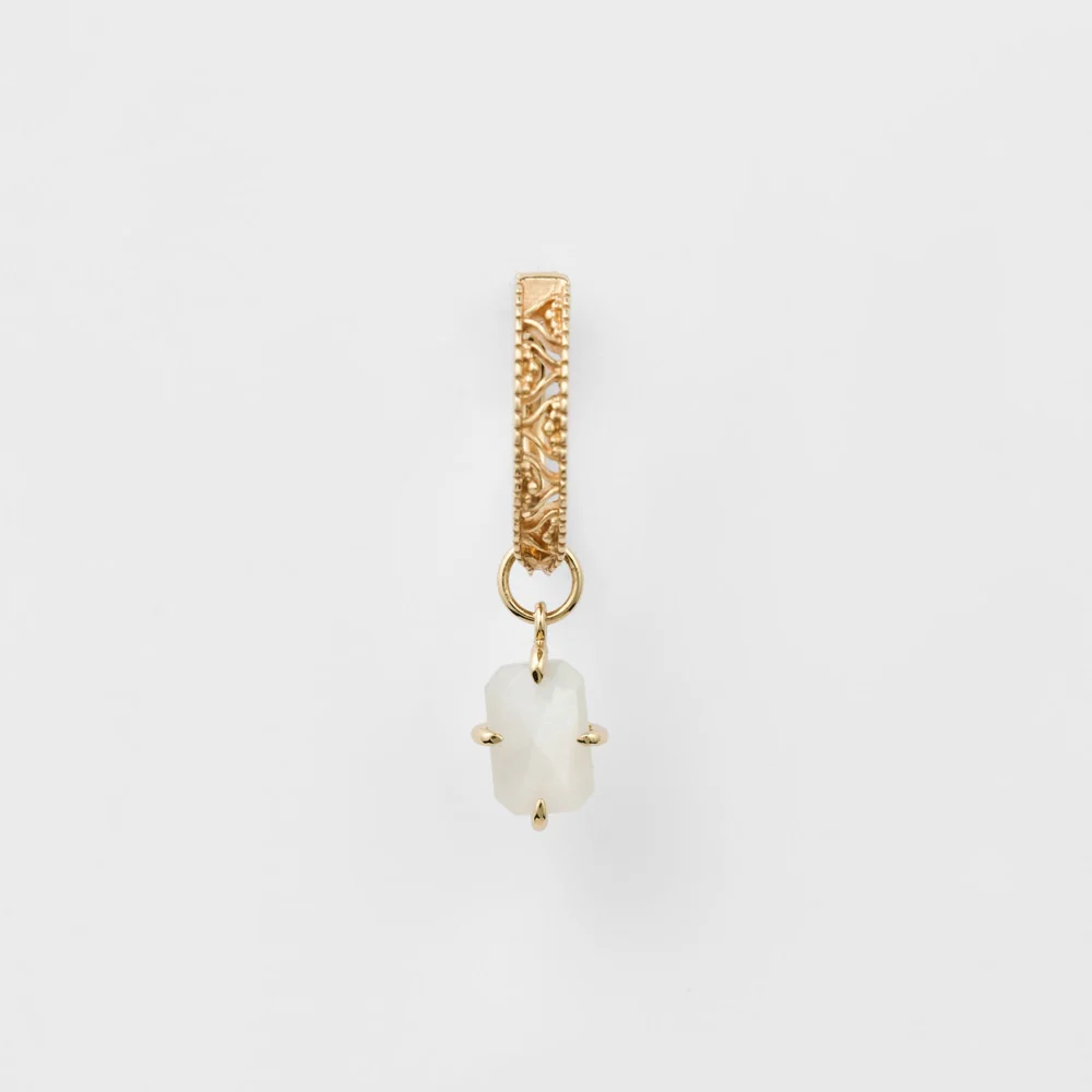 K10 Moonstone Earring Charm (Single Earring) - Image 3