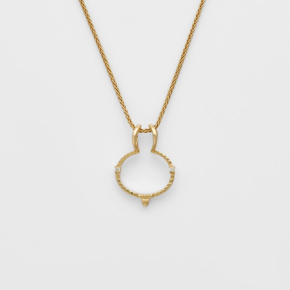 K18 Diamond Charm - Image 3