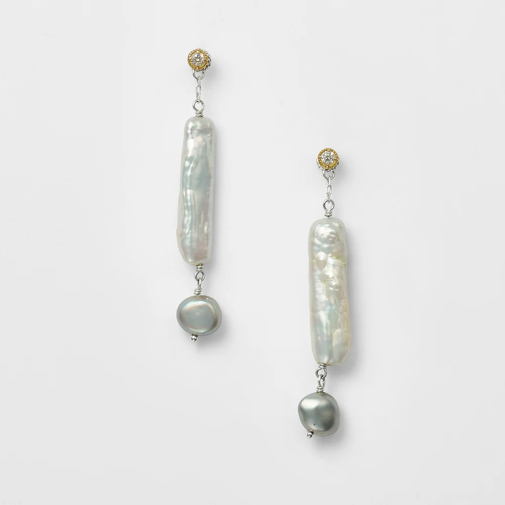 Silver Pearl Earring Charm - Image 2