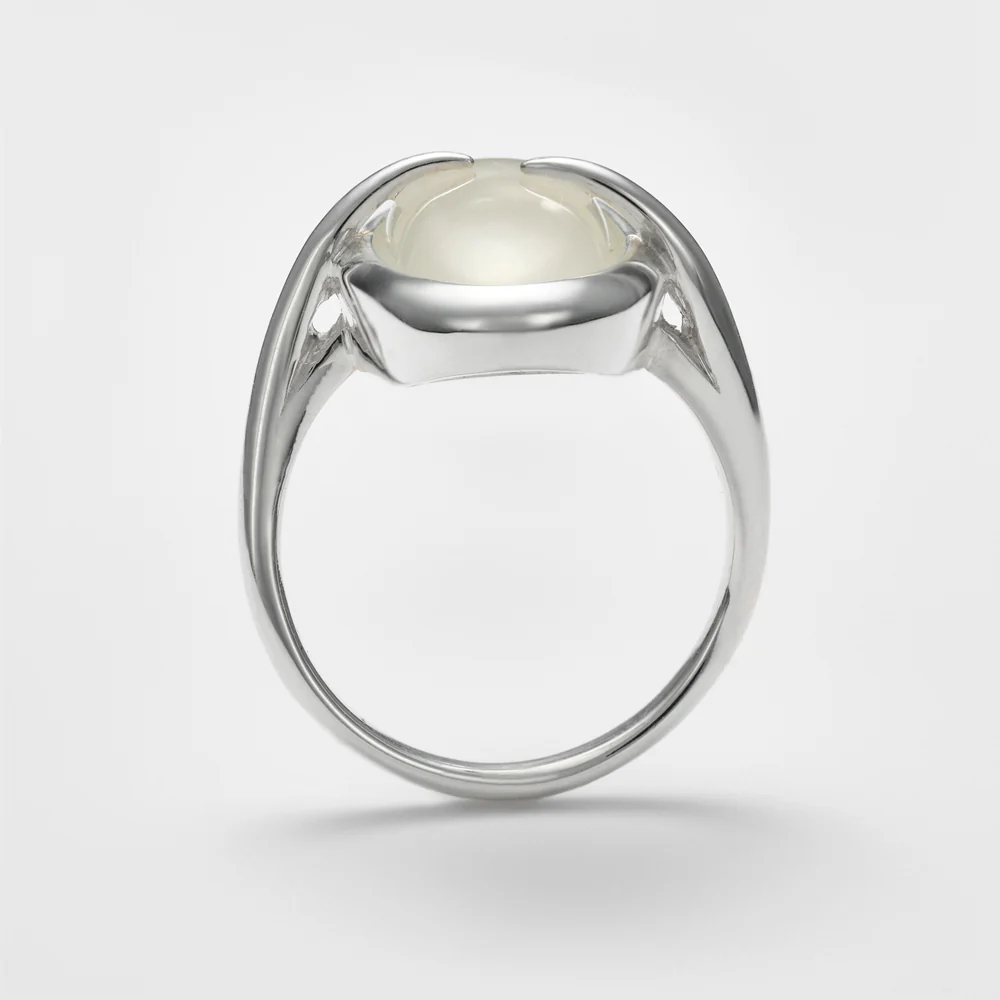Silver Moonstone Ring - Image 4