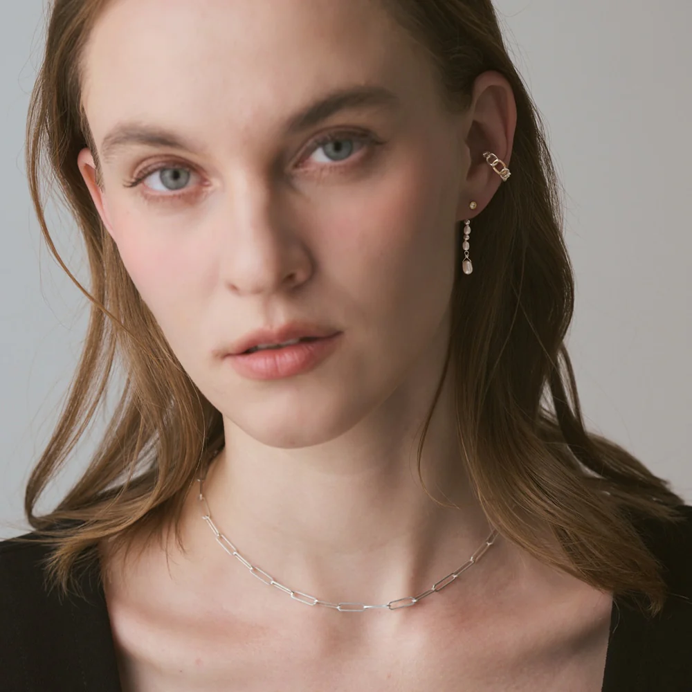 K10/Silver Pearl Earring Charm - Image 3