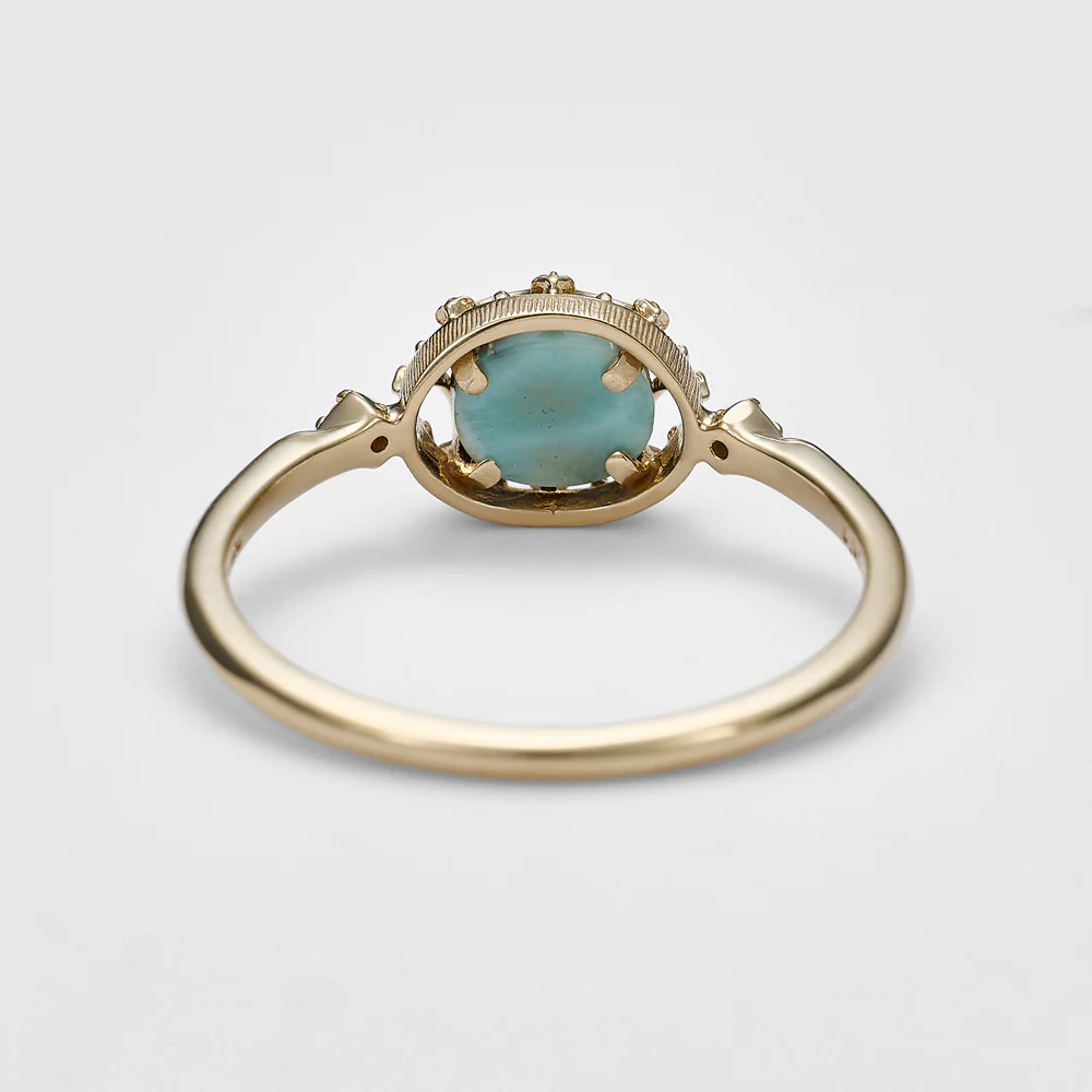 K5 Larimar/Quartz Ring - Image 3