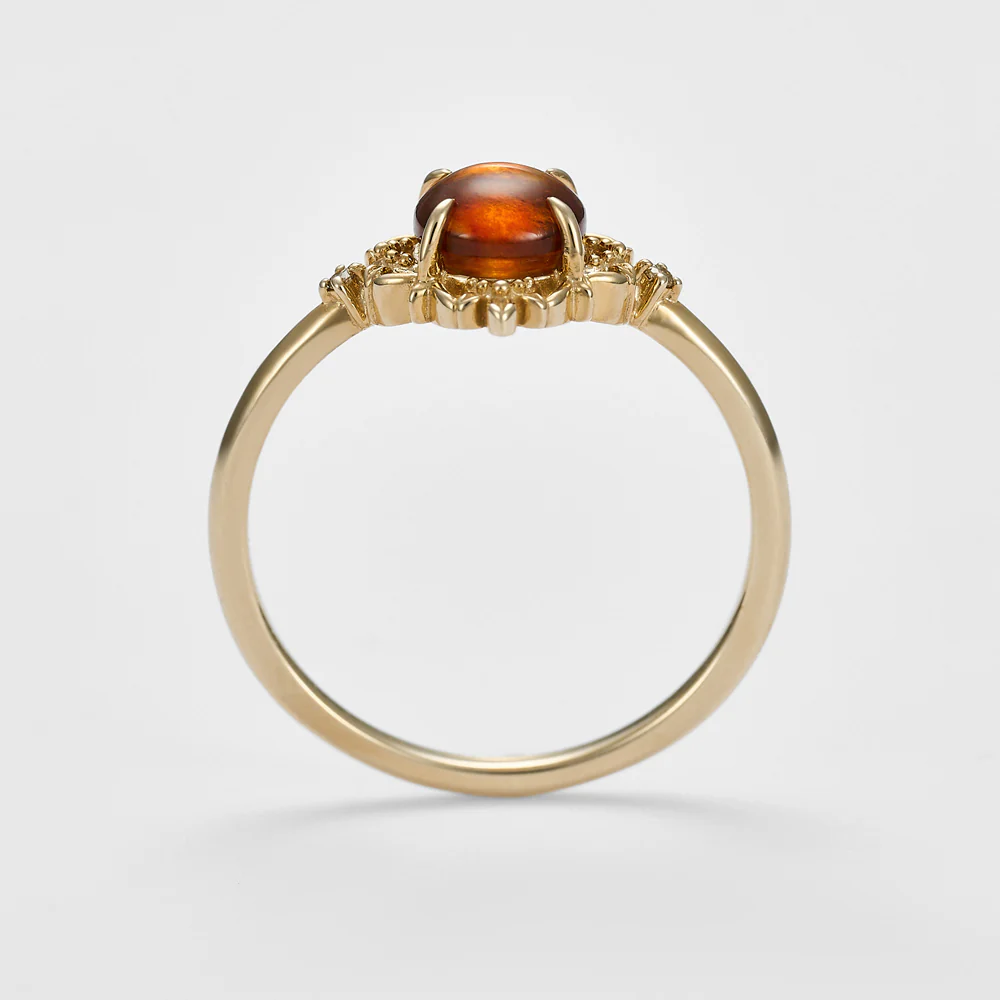 K5 Amber/Diamond Ring - Image 4
