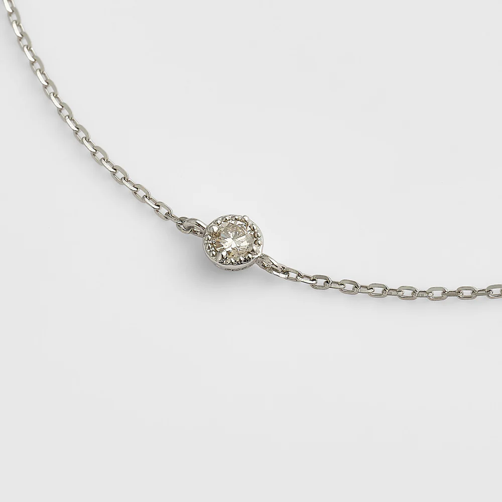 Platinum Diamond Bracelet (0.03Ct) - Image 2