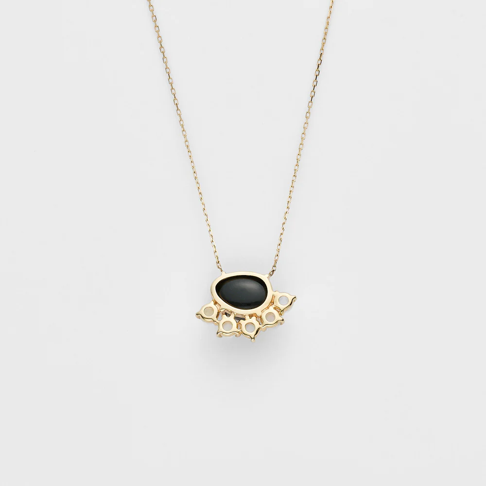 K10 Jet/Opal Necklace - Image 3