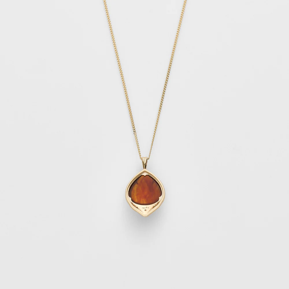 K10 Amber/Diamond Necklace - Image 3