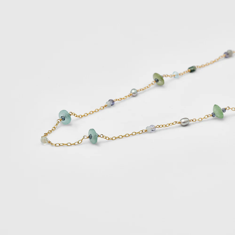 Gold Multi-Stone Necklace - Image 3