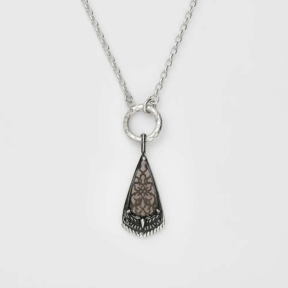 Silver Obsidian Charm - Image 3