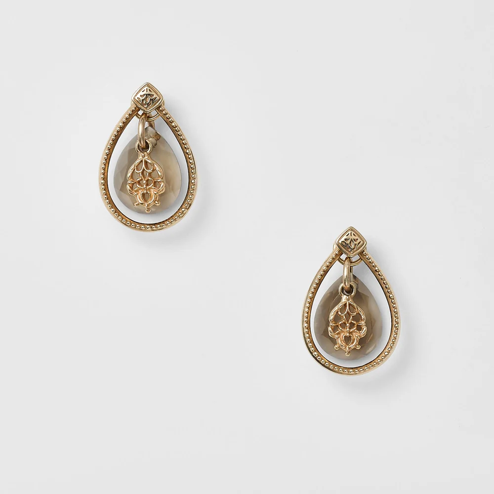 K5 Smoky Quartz Earring Charm - Image 2