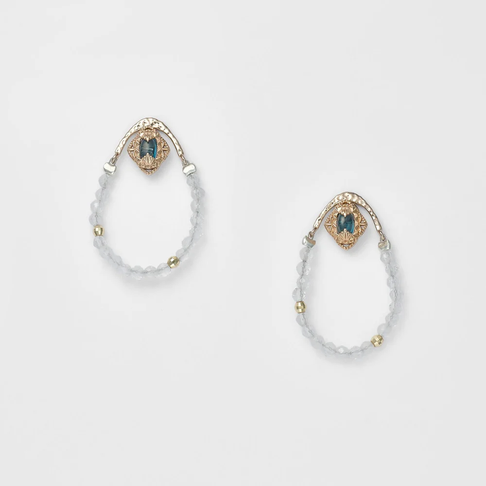 Gold Feldspar Earring Charms - Image 2