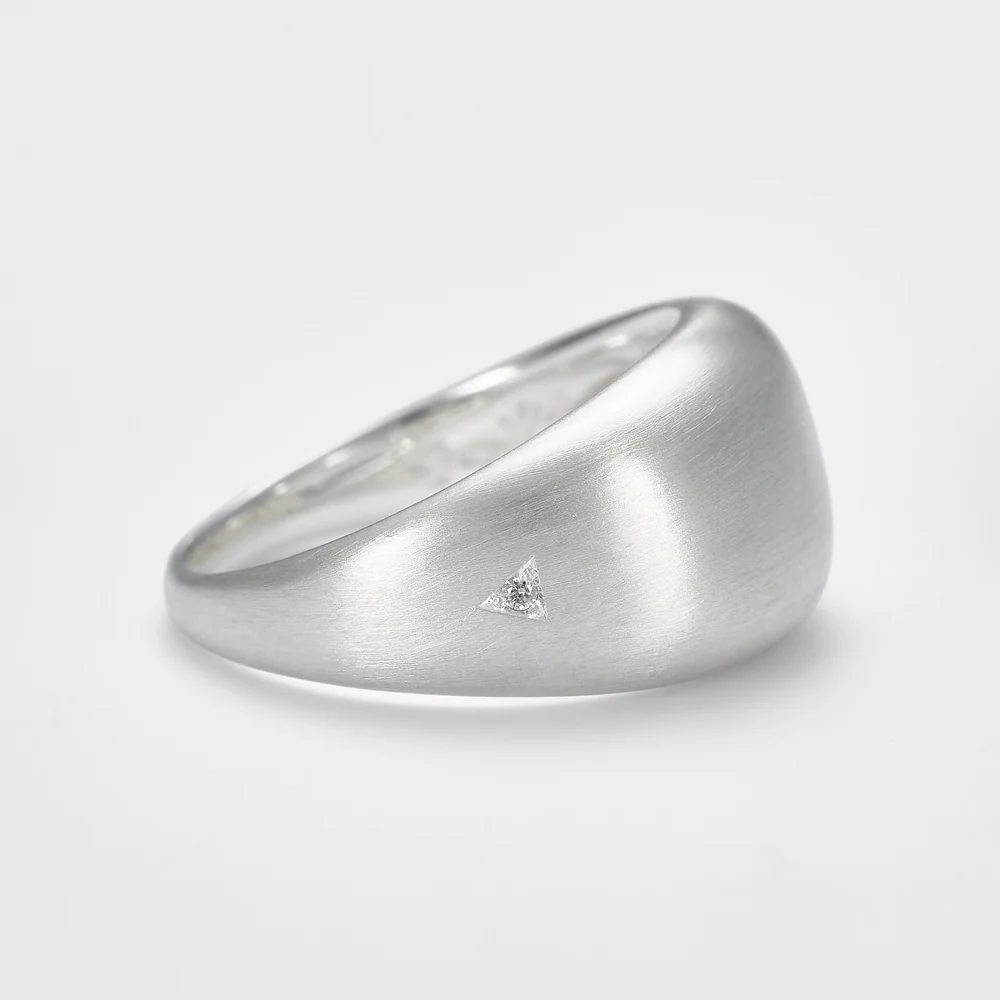 Silver Diamond Ring - Image 2