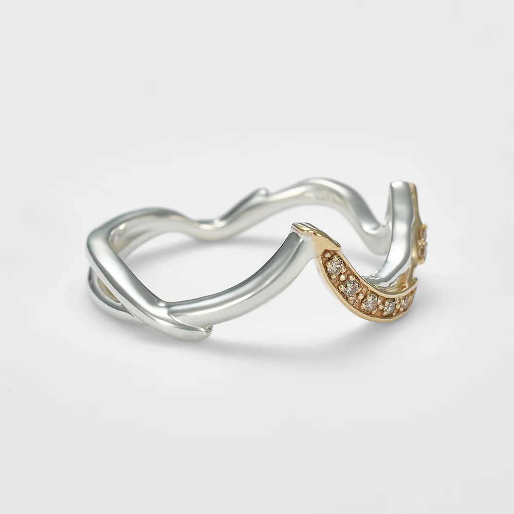 Silver Diamond Ring - Image 2