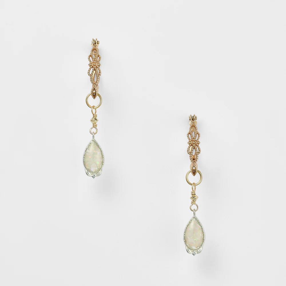 Silver Opal Earring Charms - Image 3