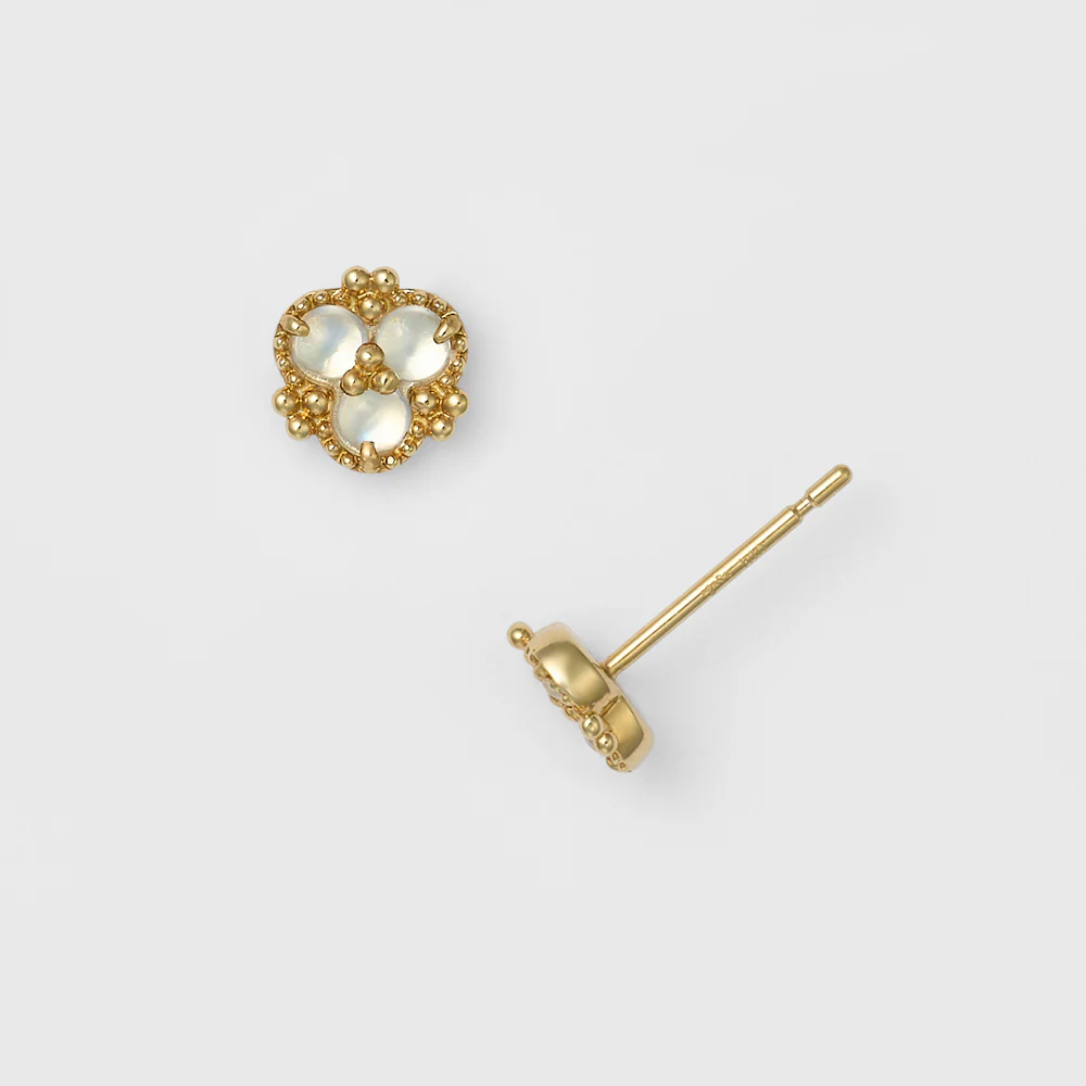 Gold Labradorite Earrings - Image 2