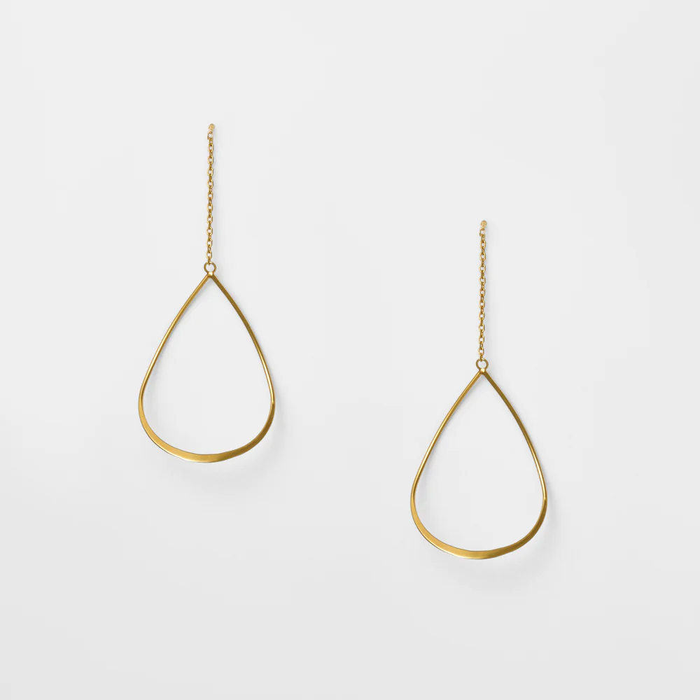 Gold Threader Earrings - Image 2