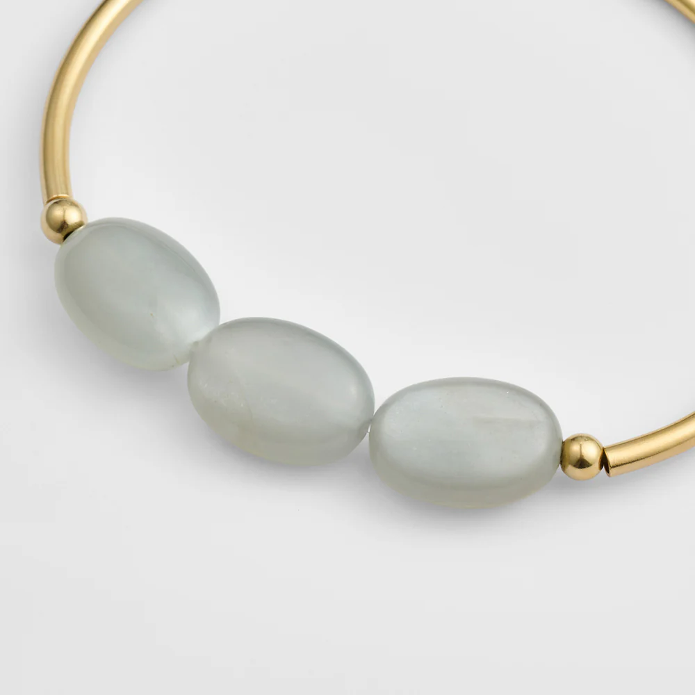 Gold Moonstone Bracelet - Image 2