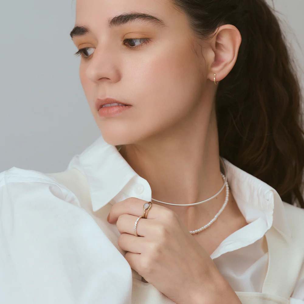 Silver Choker Necklace - Image 4