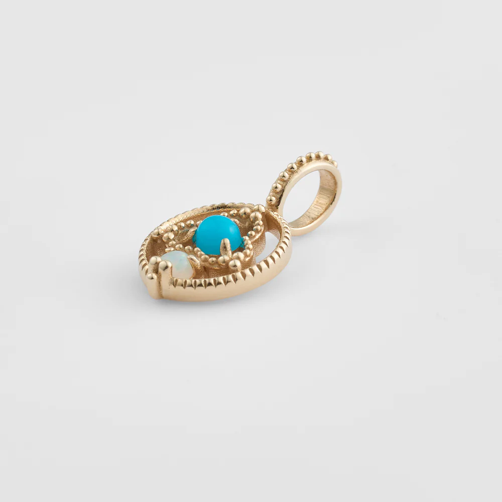 K5 Turquoise/Opal Charm - Image 4