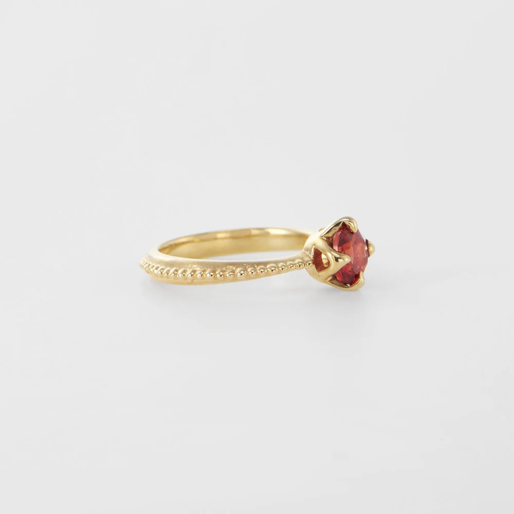 <January Birthstone> K10 Garnet Baby Ring - Image 2
