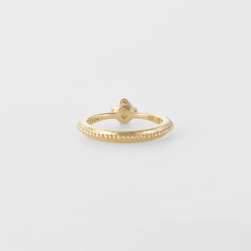 <April Birthstone> K10 Diamond Baby Ring - Image 3