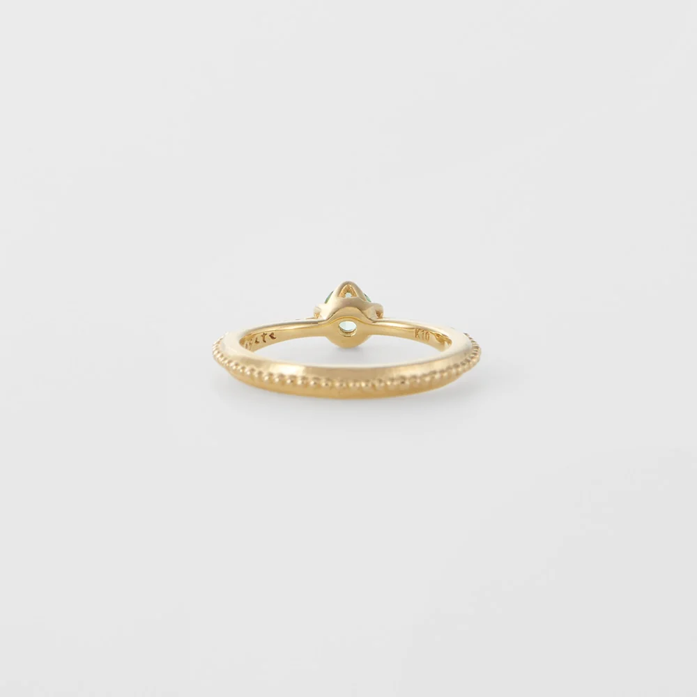 <May Birthstone> K10 Emerald Baby Ring - Image 3