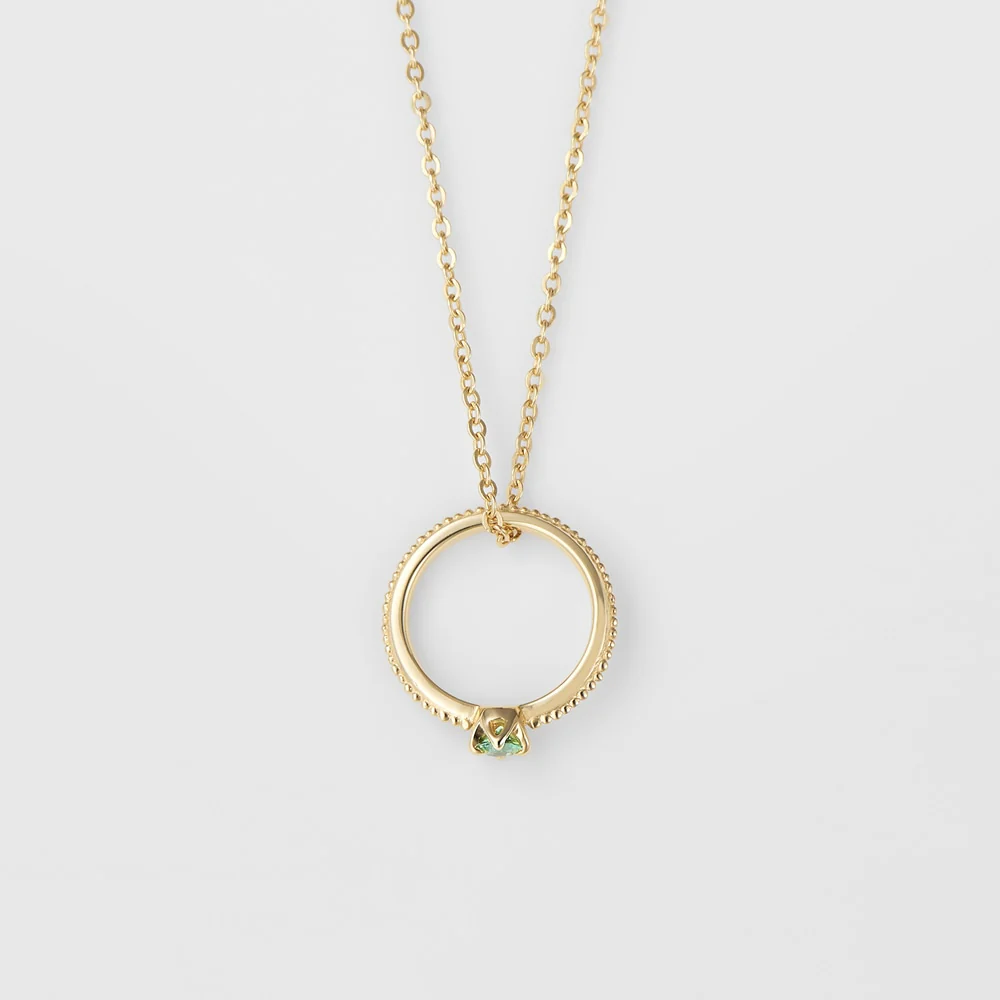 <May Birthstone> K10 Emerald Baby Ring - Image 4
