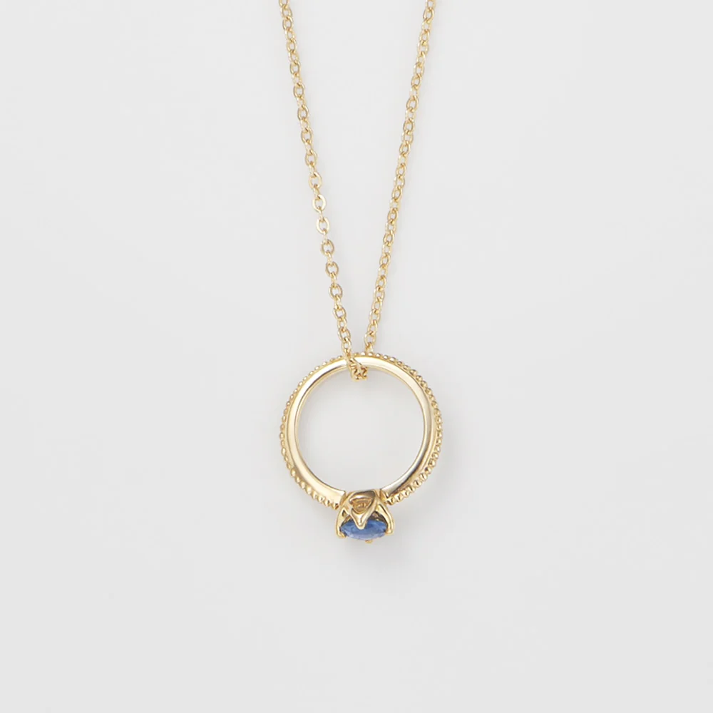<September Birthstone> K10 Sapphire Baby Ring - Image 4