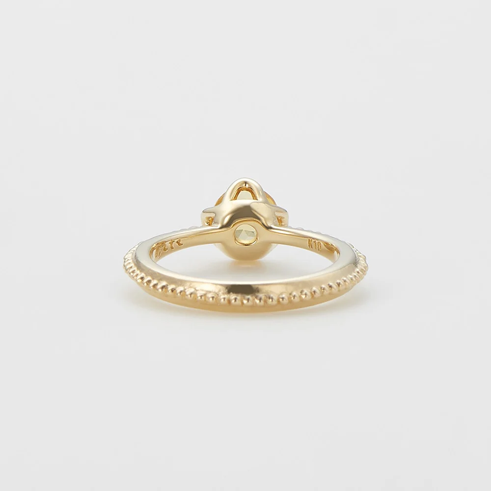 <November Birthstone> K10 Citrine Baby Ring - Image 3