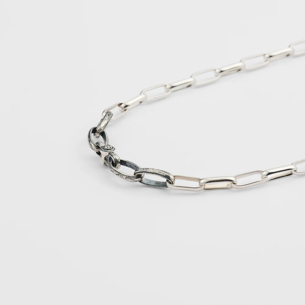 Silver Diamond Necklace - Image 4