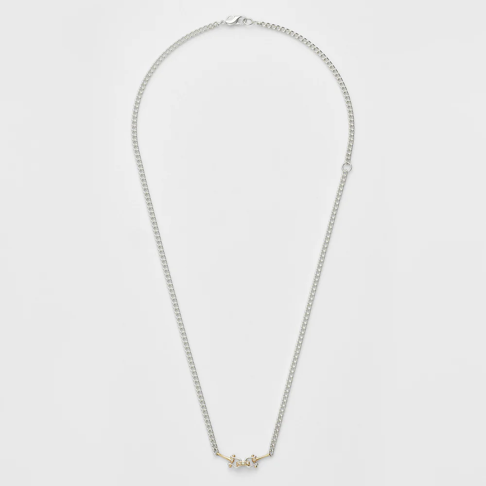 Silver/K10 Diamond Necklace (0.03Ct) - Image 2
