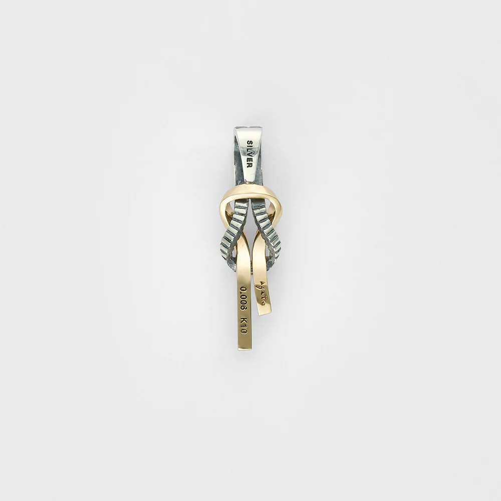 Silver/K10 Diamond Charm (0.006Ct) - Image 2