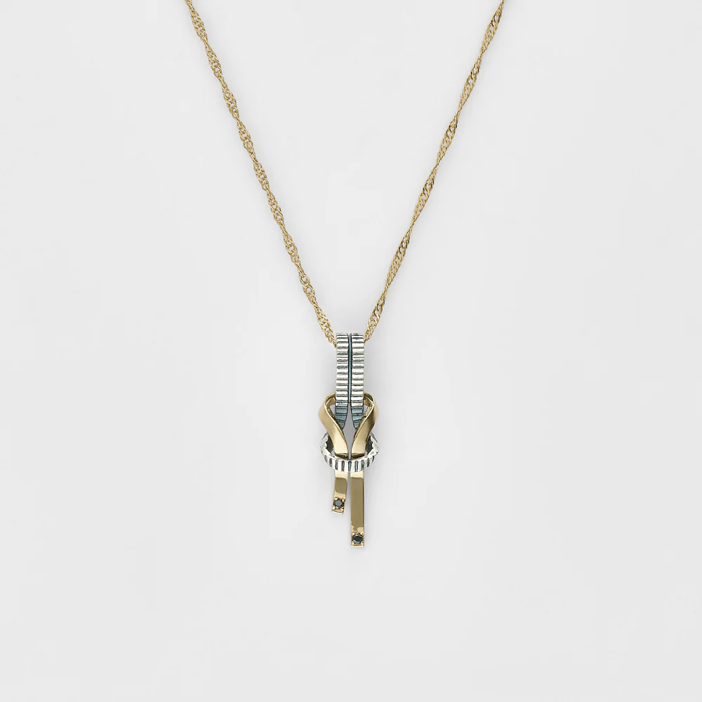 Silver/K10 Diamond Charm (0.006Ct) - Image 3