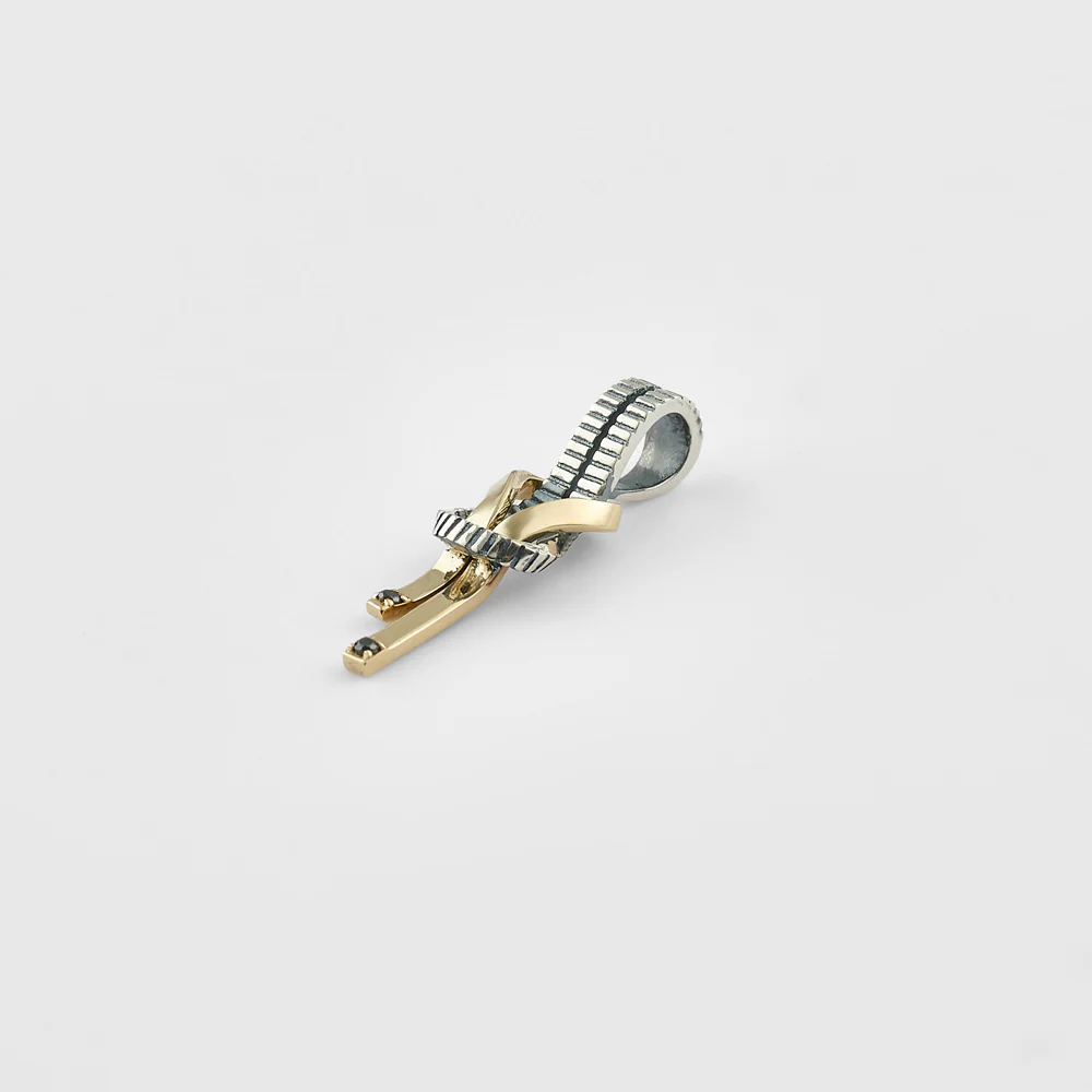 Silver/K10 Diamond Charm (0.006Ct) - Image 4